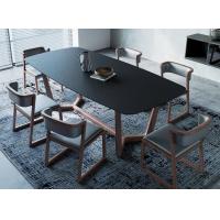 Buy cheap Burning Stone Top High End Modern Dining Tables Rectangle For Home / Hotel product
