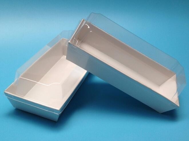 economy Cupcake Box White Window Cake Box customized Wedding Cake Box,6inch in stock PET Plastic Clear birthday Cake Box