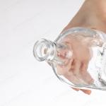 100ML 250ML 375ML 500ML Round Glass Bottle With Cork Healthy Lead Free Glass