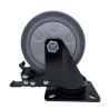 Buy cheap 5 Inch Durable Wear Resistant TPR Swivel Plate Caster with Brake​ from wholesalers