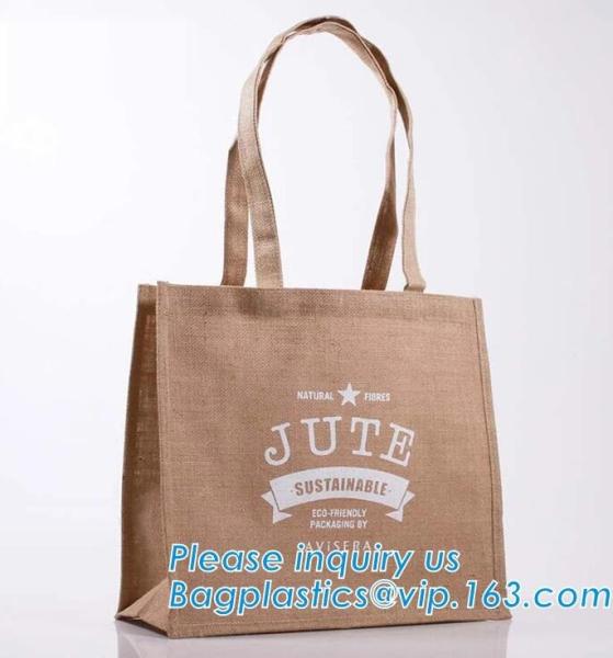 Buy cheap Custom Logo Printed Shopping Bag High Quality Jute Tote Bag,Promotional wholesale jute fabric shopping bag beach jute ba from wholesalers