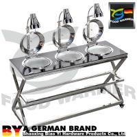 Buy cheap Bottom Bearing Mobile Buffet Stations Compact Structure Oil Proof Polishing product