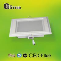 Buy cheap SMD 3014 High efficiency square 18w glass downlight with CE, CB, GS, SAA product
