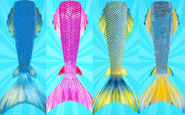 Buy cheap Flexible Ladies Mermaid Tail , Mermaid Tail Swimsuit Adult With Side Fins from wholesalers