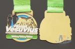 Round Shape Bespoke Marathon Medal / Custom Soft Enamel Running Medals
