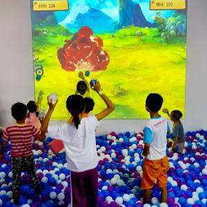 Wholesale All In One Smashing Balls Projector Interactive Wall For Kids Game from china suppliers
