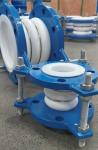 DN32 DN3000mm Expansion Flexible Bellows For Exhaust Fully Lined Tetrafluoro