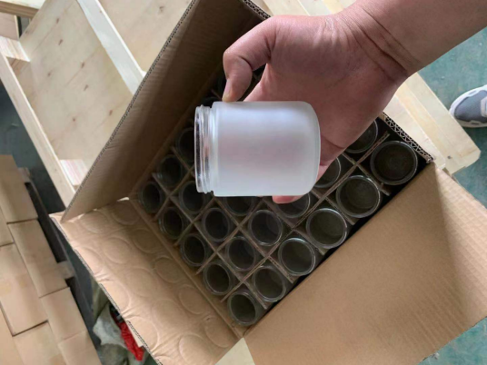 Glass Collar 100ml 150ml Frosted Cylinder Toner Bottle with Cap Body Material Glass