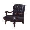Buy cheap Genuine leather Cow split and Cottom Fabric with High density sponge Classic design Leisure Armchair and Lounge sofa from wholesalers