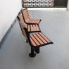 Buy cheap Recycled Plastic 3 Seater Garden Bench , Outdoor Curved Park Bench from wholesalers