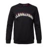Buy cheap High quality cotton O neck sweatshirt fashion ,High end custom embroidered black sweat shirt for men from wholesalers
