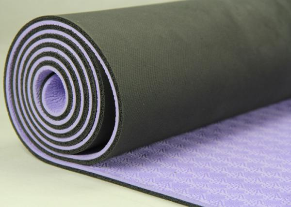 Buy cheap Purple Durable Yoga Mat , Non Slippery Sweat Proof Yoga Mat Eco Friendly from wholesalers