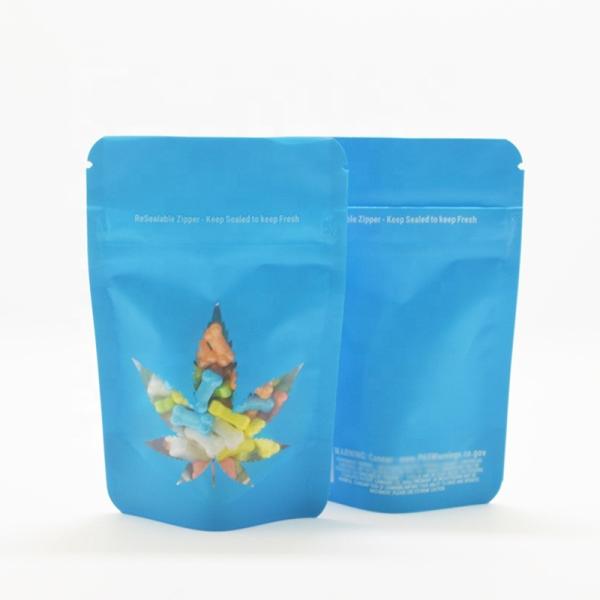 Buy cheap 180 Micron Stand Up Zipper Pouch Window Shape Food Packaging Bag from wholesalers
