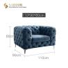Buy cheap Hot Sell sofa, Top Quality Sofa, Lobby Sofa, Hotel Sofa, PU Leather Sofa, High Density Foam, Stainless Steel Base from wholesalers