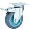Buy cheap Small Caster Screw stem TPR caster with brake for light duty shelf, 2"-5" TPR castor, thermoplastic rubber caster from wholesalers
