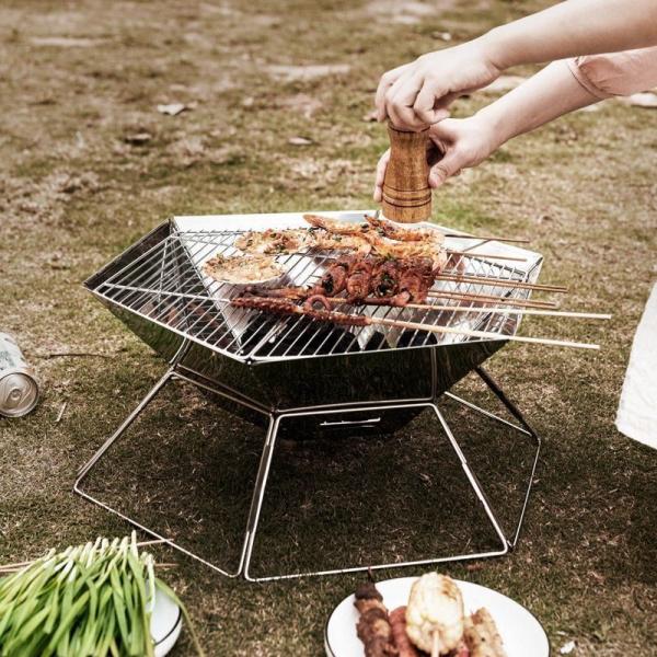 Buy cheap Customizable Foldable Stainless Steel Campfire BBQ Grill Stove for Family Gatherings from wholesalers