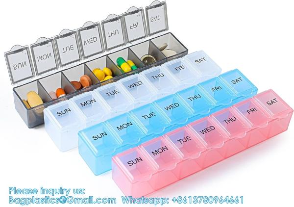 Buy cheap Extra Large Weekly Pill Organizer, 7 Days Pill Case Travel Daily Pill Box Portable Medicine Organizer Compartment from wholesalers