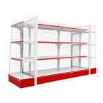 Custom Retail Metal Wire Display Stands Shelves Mesh Supermarket Gondola