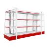 Buy cheap Custom Retail Metal Wire Display Stands Shelves Mesh Supermarket Gondola Shelving from wholesalers