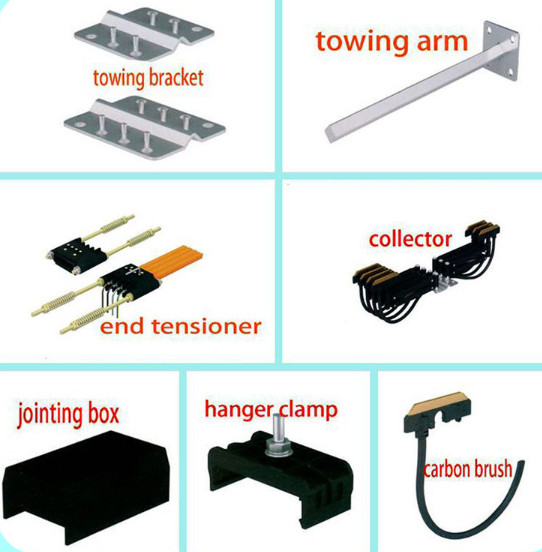 Enclosed Crane Busbar System Sliding Line No Seam Slip Contact Easy Installation