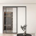 Commercial Aluminium Sliding Doors French Style Surface Finishing