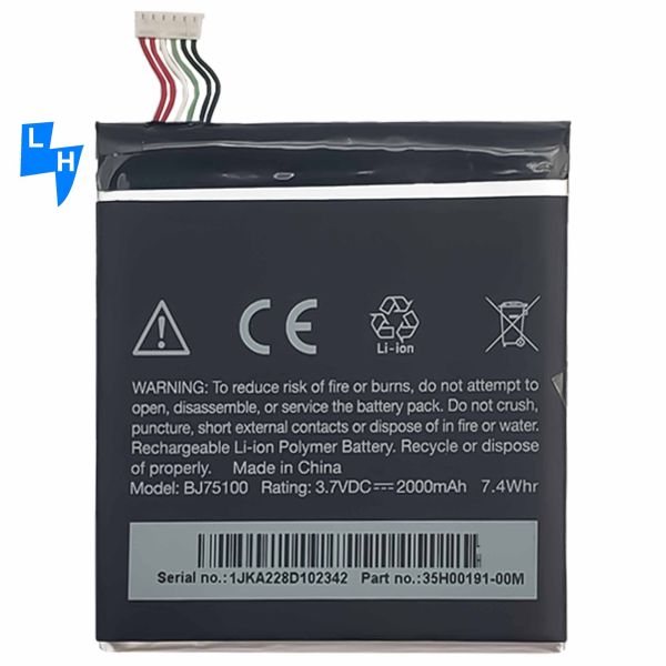 2000mAh 3.8V Lithium Ion Polymer Battery for HTC One XC X720d X325E X325S S728E 720T Mobile Phone