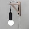 Buy cheap Nordic Wooden Wall Lamp Creative Industrial Dining Room Bedroom Plug in wall lamp (WH-OR-65) from wholesalers