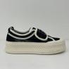 Buy cheap OEM Black Canvas Trainers Womens Rubber Outsole Wide Fit Canvas Trainers from wholesalers