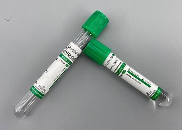 Buy cheap Blood Gas Analysis Green Blood Vacuum Container Heparin Anticoagulant Tube from wholesalers