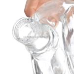 Flint Glass Liquor Wine Vodka Tequila Bottle with Sealed Cork Lid 750ml