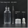 Buy cheap Customized Logo Transparent Black Dropper Bottles With Screw Caps from wholesalers