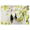 Buy cheap Sterling Silver Black Onyx Drop Earrings Wing Style Women Jewelry ( E019362BLACK) from wholesalers