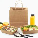 Good Quality Eco Friendly Brown Take Away 5oz Disposable Paper Salad Bowls