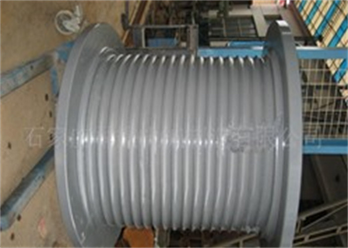 Stainless Steel 600mm Width Mooring Winch Drum With 6mm Wire For Mining