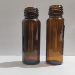 Hot Stamping Medicine Molded Glass Vial 20ml Amber Essential Oil Glass Dropper