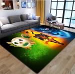 New Style Pokemon Cartoon Children's Crystal Velvet Living Room, Bedroom Living