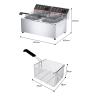 Buy cheap Overheat Protection 2-Tank 2-Basket Automatic Fryer Machine for Restaurant Equipment from wholesalers
