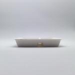 Square Lunch Biodegradable Sugarcane Bagasse Plates 3 Compartment