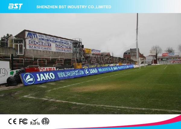 Buy cheap P10 SMD 3535 Full Color Stadium Led Screen , Led Perimeter Advertising Boards Football from wholesalers