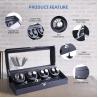 Buy cheap Watch Winder, XTELARY Luxury 4 Motor Quad Watch Winders for Automatic Watches Safe & Wooden Display Box Case 8+9 Storage from wholesalers