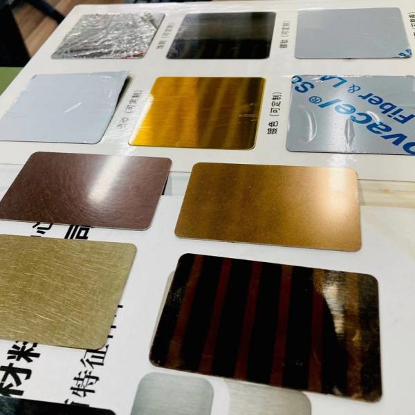 Buy cheap ASTM JIS Decorative 201 Colored Stainless Steel Sheet Metal Anti Fingerprint from wholesalers