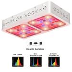 Double Switches CREE COB Grow Light , 200W Weed Grow Led Panel UV/IR