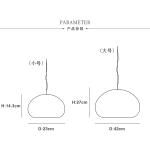 Nordic lamps lanterns Denmark restaurant modern minimalist lamp fluid glass