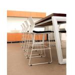 sled frame armless bar chair