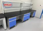 Chemistry Lab Workbench Stainless Steel PP Steel Fire Resistant Laboratory