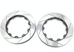 19in Front Wheel Slotted Brake Disc 362*32mm Cast Iron Straight Line