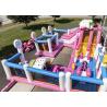 Buy cheap Commercial Plato PVC 10m Pink Candyland Inflatable Amusement Park With Slide from wholesalers