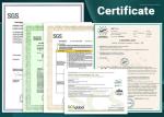 Fire Retardant 4mm Rigid Core Vinyl SPC Flooring ISO9001 Wood Texture