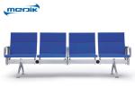 4 Seater Hospital Furniture Chairs Cold - Roll Steel Frame For Clinic
