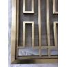 Buy cheap Gold Stainless Steel Carved/ Engraved Mashrabiyia Panels For Column Cover/Cladding from wholesalers
